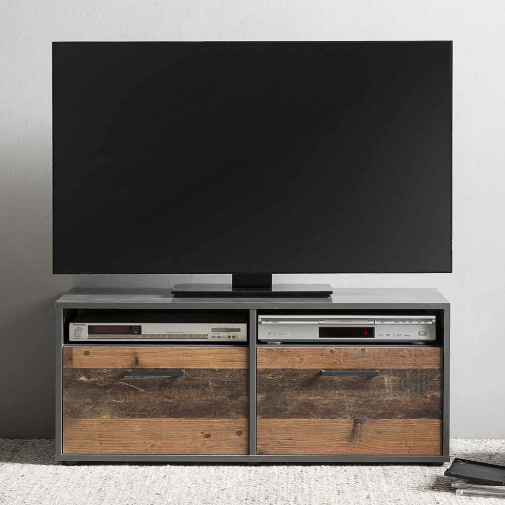 Modernes TV Board mit Klappen 40 cm hoch