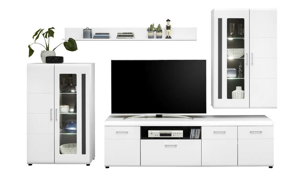 uno Wohnkombination  Tensa II ¦ weiß Wohnwände - Höffner