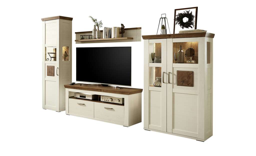 maison bleue Wohnkombination  Cendo ¦ weiß Wohnwände - Höffner