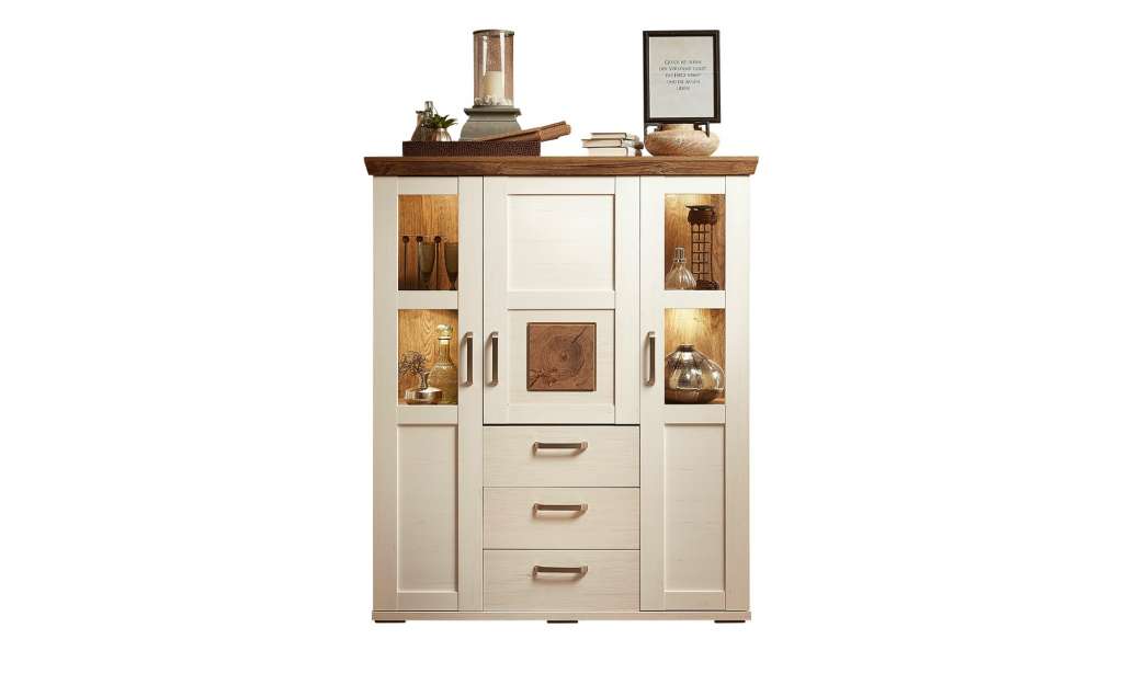 maison bleue Highboard  Cendo ¦ weiß Kommoden & Sideboards > Highboards - Höffner