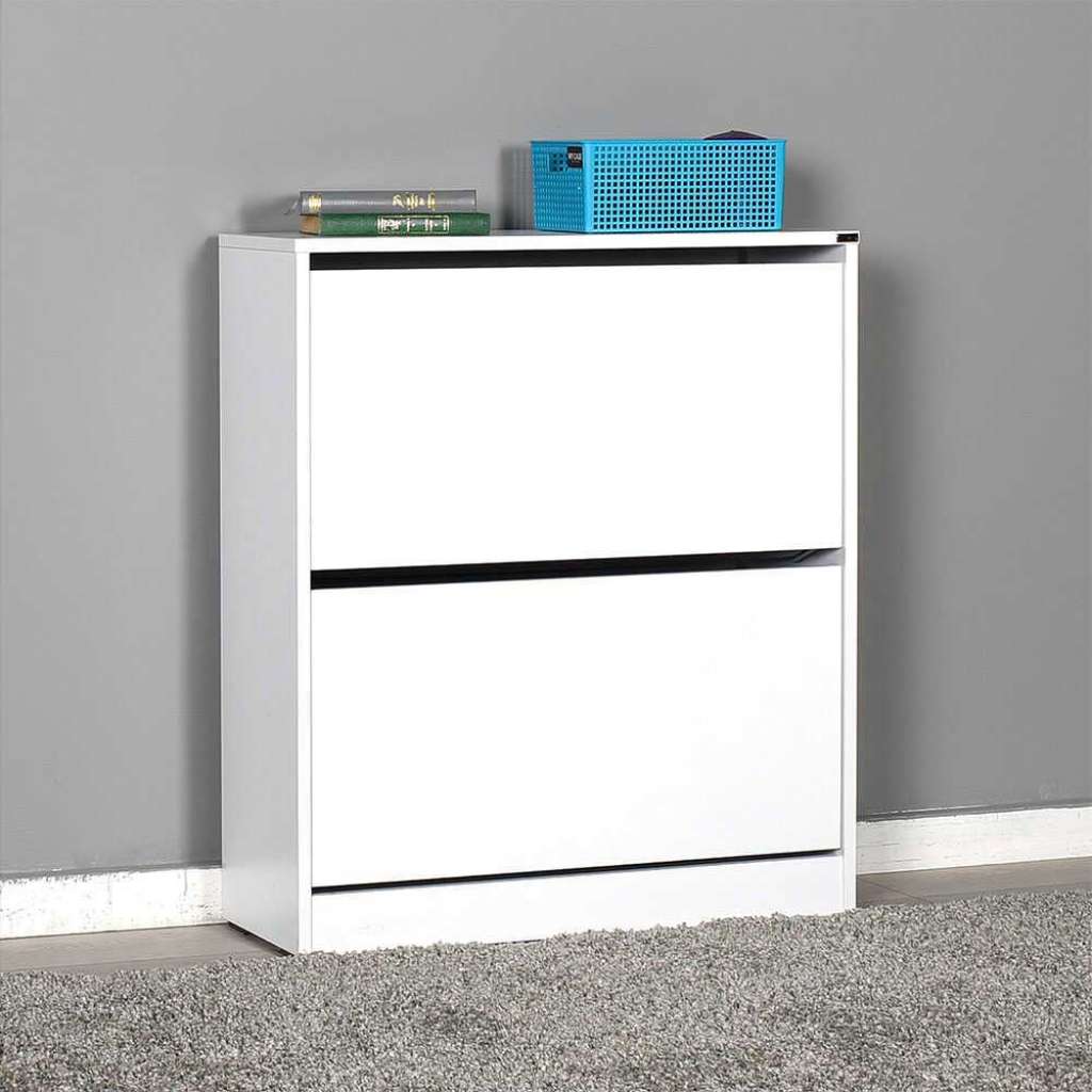 Weißer Schuhkipper mit zwei Schuhwalzen 84 cm hoch