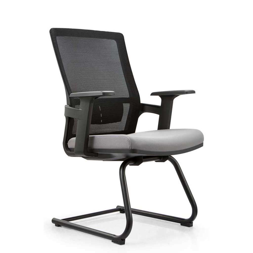 Freischwinger Stuhl mit hoher Lehne Lendenwirbelstütze