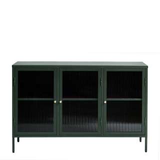 Glastüren Sideboard in Dunkelgrün modernem Design