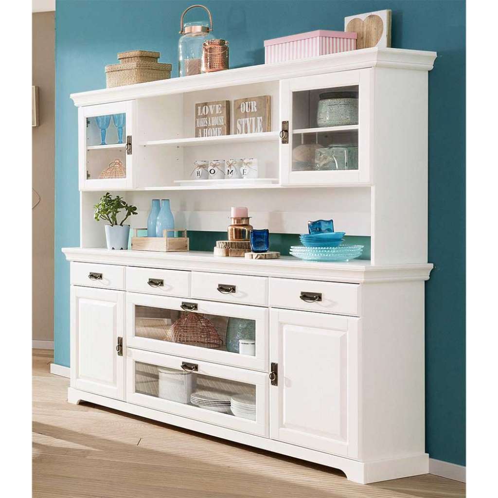 Buffetschrank weiss 180 cm breit Landhausstil