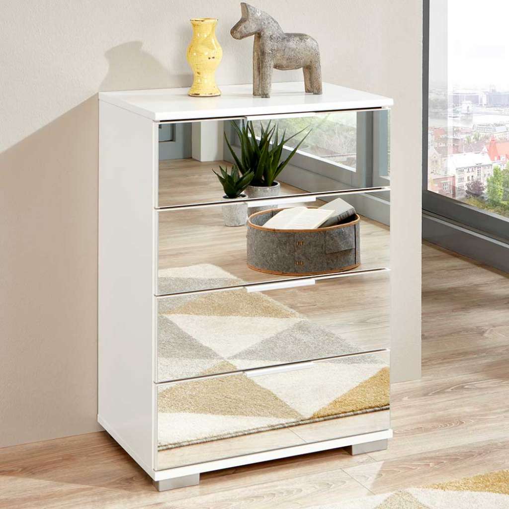 Kommode Spiegel in modernem Design glasbeschichtet
