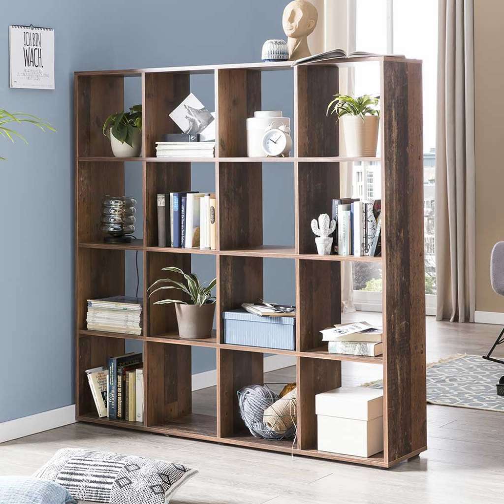 Raumteiler Regal 16 Fächer 139x143 cm