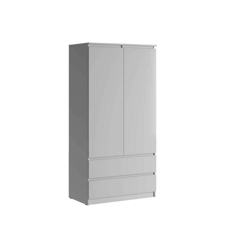 Weißer Kleiderschrank Hochglanz 180x90 cm