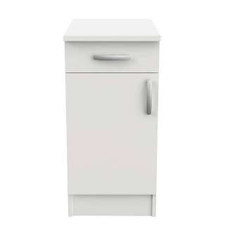 Schmaler Küchenunterschrank in Weiß 85 cm hoch