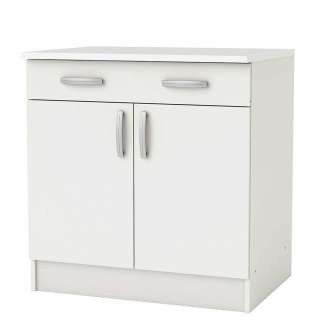 Küchenunterschrank in modernem Design weiß melaminbeschichtet