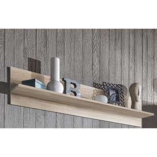 Modernes Hängeregal in Sonoma Eiche 140 cm breit