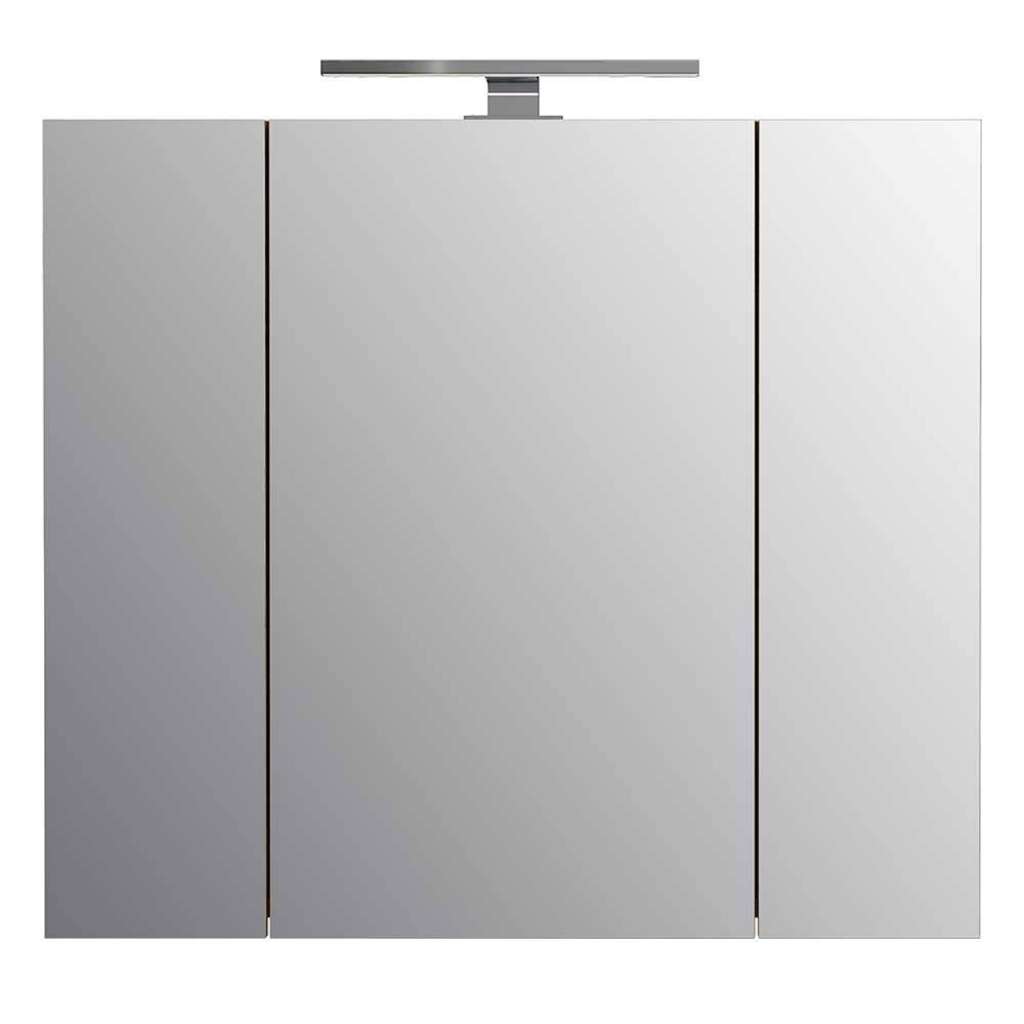 Badspiegelschrank Korpus Holzoptik Wildeiche LED Beleuchtung