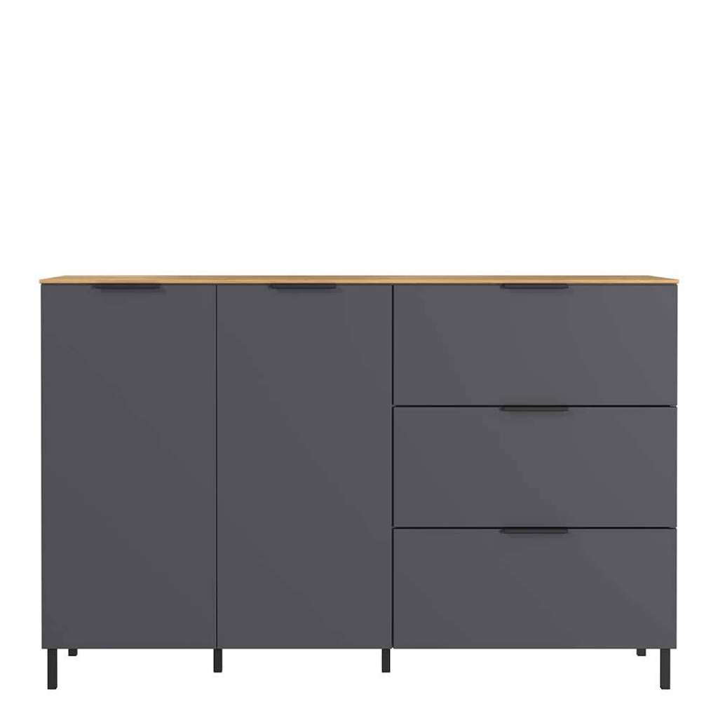 Moderne Wohnzimmer Anrichte 2 Türen 3 Schubladen Soft Close