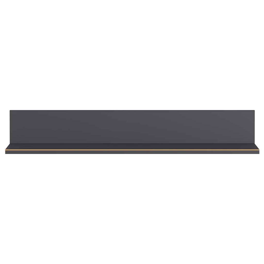 Wohnzimmerregal modern 163 cm breit Dunkelgrau
