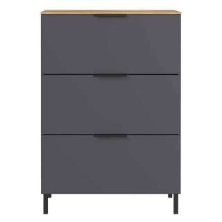 Moderne Wäschekommode mit drei Schubladen 68 cm breit