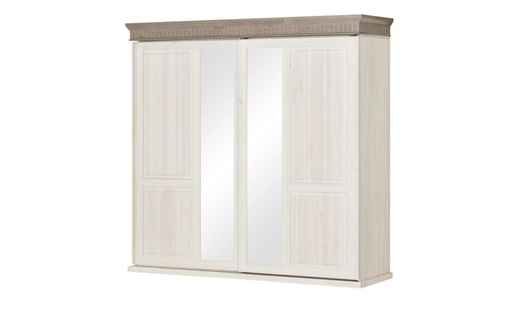 Schwebetürenschrank  Bornholm ¦ weiß Schränke > Kleiderschränke > Schwebetürenschränke - Höffner