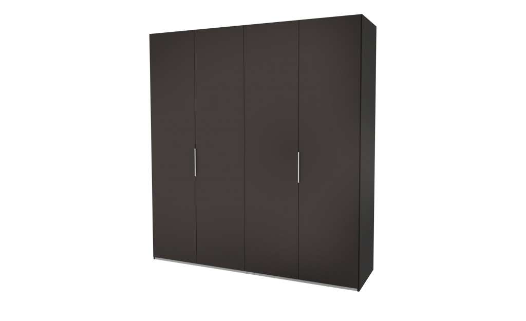 Drehtürenschrank  Vega ¦ grau Schränke > Schranksysteme - Höffner