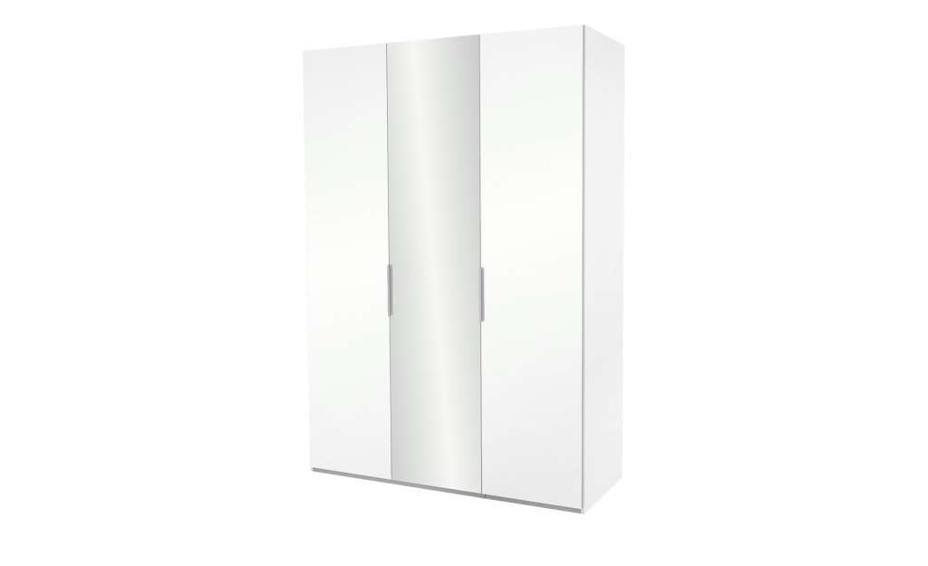 Drehtürenschrank mit Spiegeltüren Vega ¦ weiß Schränke > Kleiderschränke > Schwebetürenschränke - Höffner