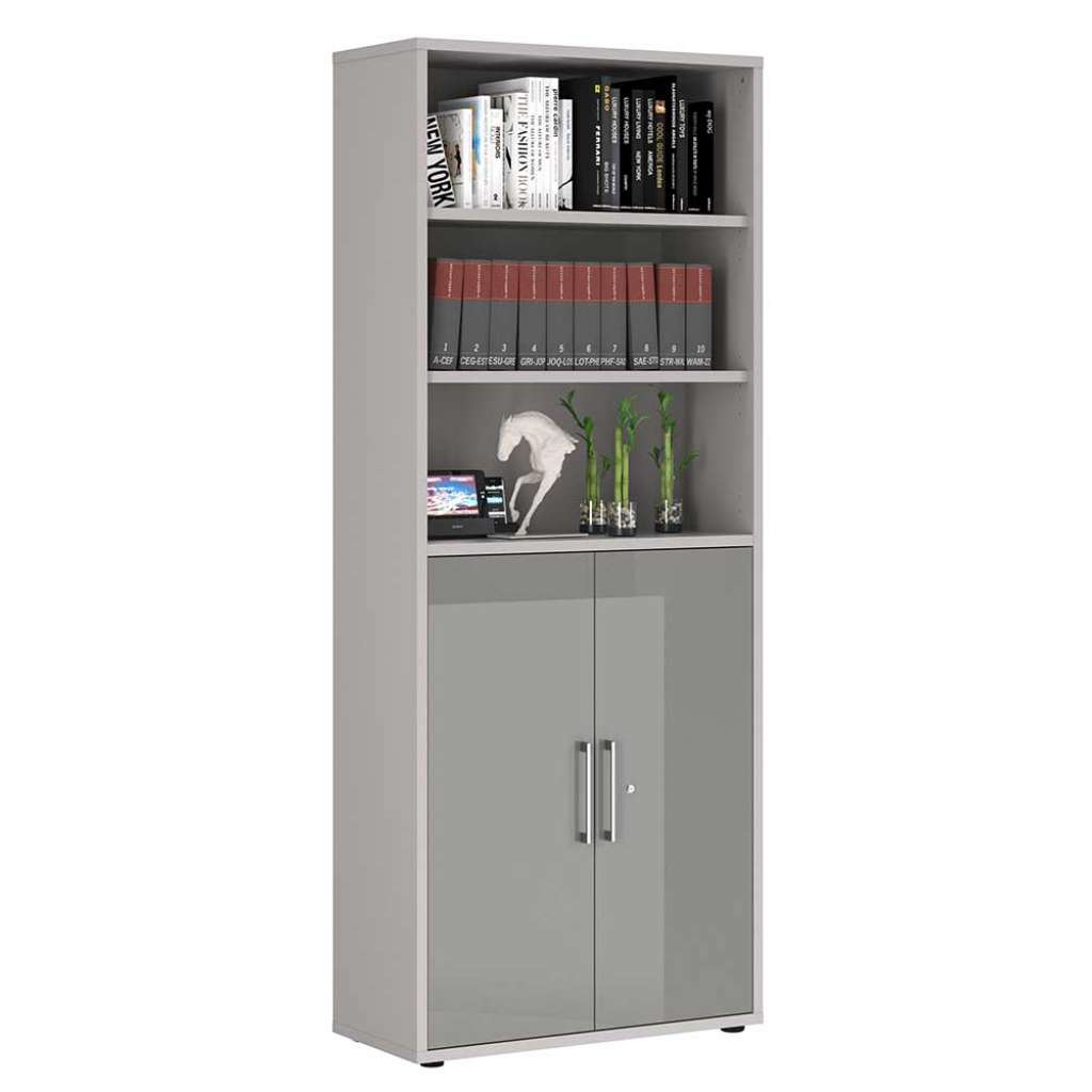 Officeschrank mit Schloss 2 türig 222 cm hoch