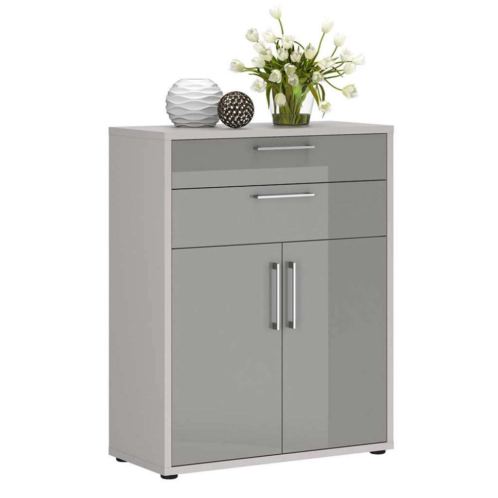 Ordnerschrank 2türig Hochglanz Front stoßfesten ABS Kanten