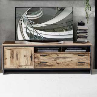 Fernsehboard im rustikalen Landhaus Stil zwei Schubladen und Tür
