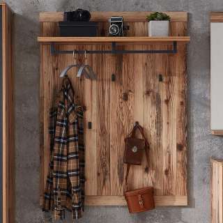 Rustikale Wandgarderobe im Landhausstil 117 cm hoch