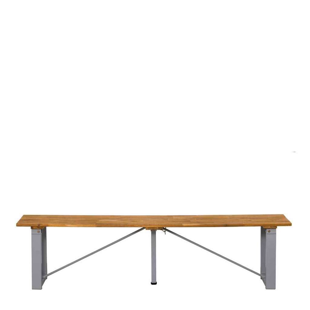 Garten Klappbank aus Akazie Massivholz Metall