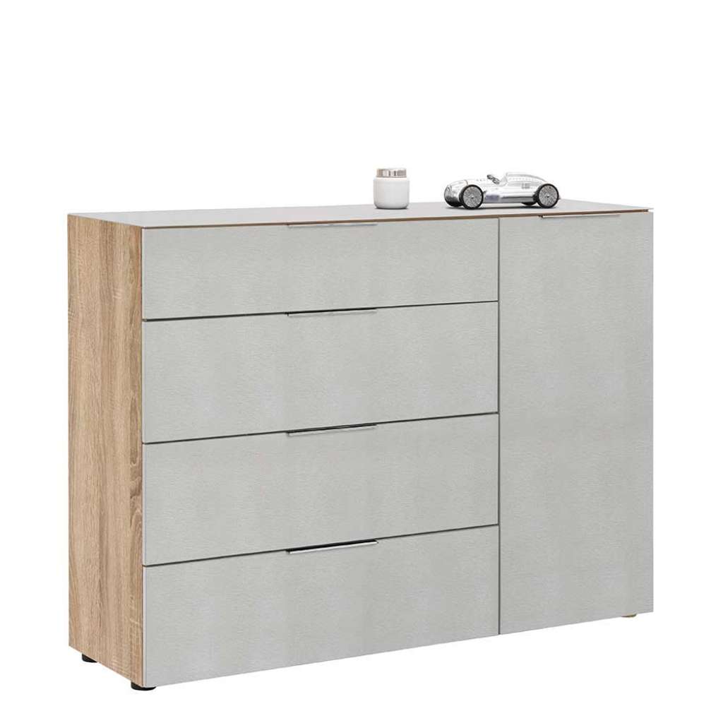 Wohnzimmersideboard in Beigegrau Sonoma-Eiche