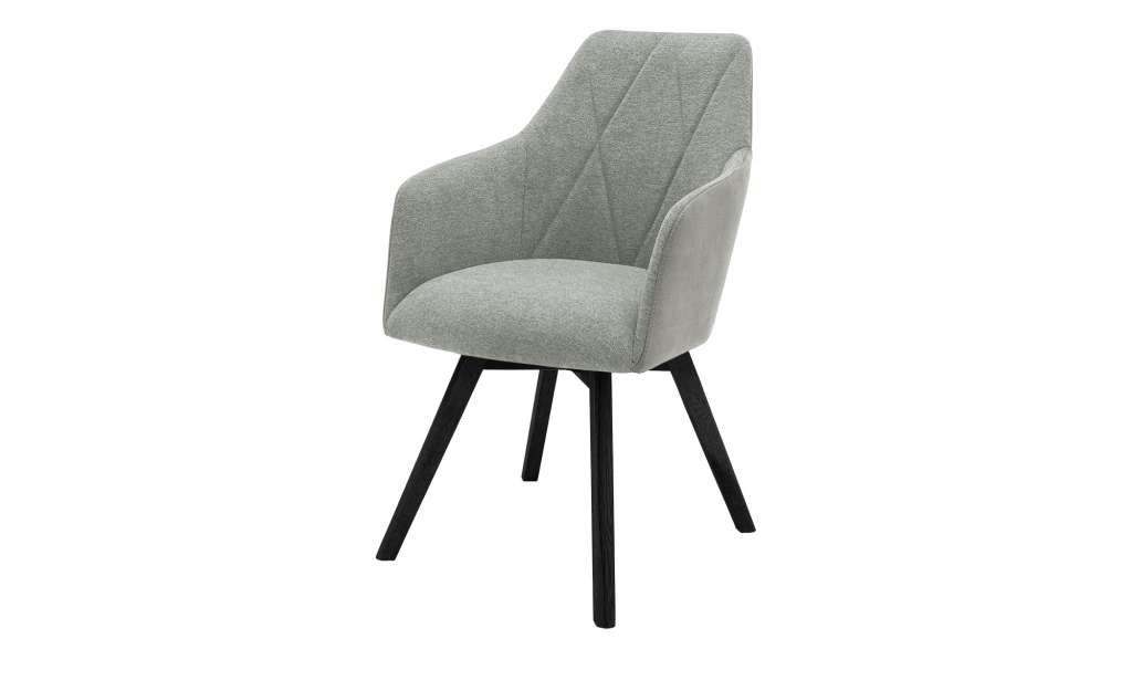Dine + Mine Polsterstuhl  Xalapa ¦ grau Stühle > Esszimmerstühle > Esszimmerstühle mit Armlehnen - Höffner