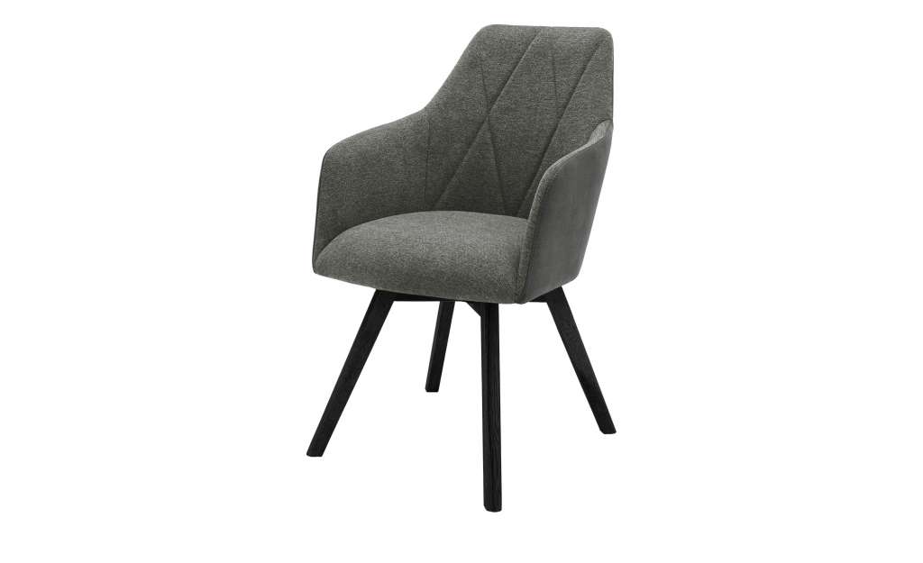 Dine + Mine Polsterstuhl  Xalapa ¦ grau Stühle > Esszimmerstühle > Esszimmerstühle mit Armlehnen - Höffner