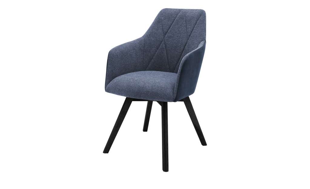 Dine + Mine Polsterstuhl  Xalapa ¦ blau Stühle > Esszimmerstühle > Esszimmerstühle mit Armlehnen - Höffner