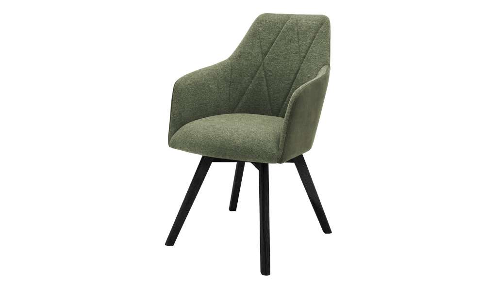 Dine + Mine Polsterstuhl  Xalapa ¦ grün Stühle > Esszimmerstühle > Esszimmerstühle mit Armlehnen - Höffner