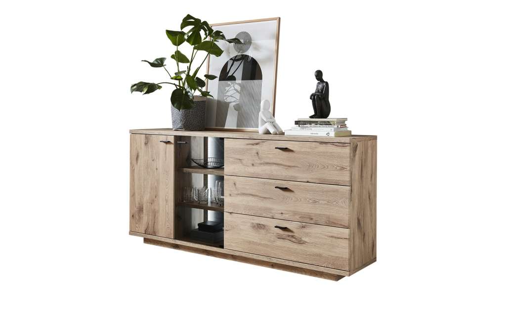 uno Sideboard  Iron ¦ holzfarben Kommoden & Sideboards > Sideboards - Höffner