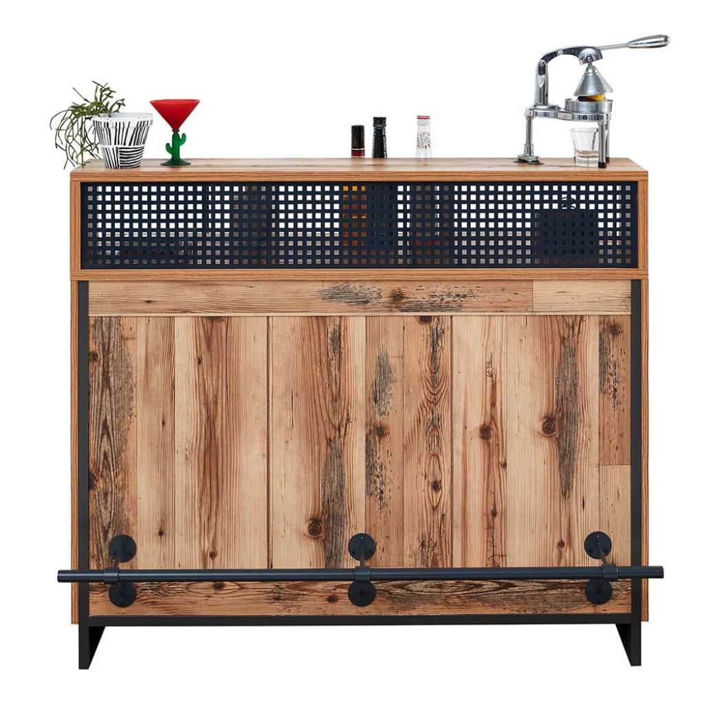 Bartheke im rustikalen Landhaus Stil 126 cm breit 109 cm hoch