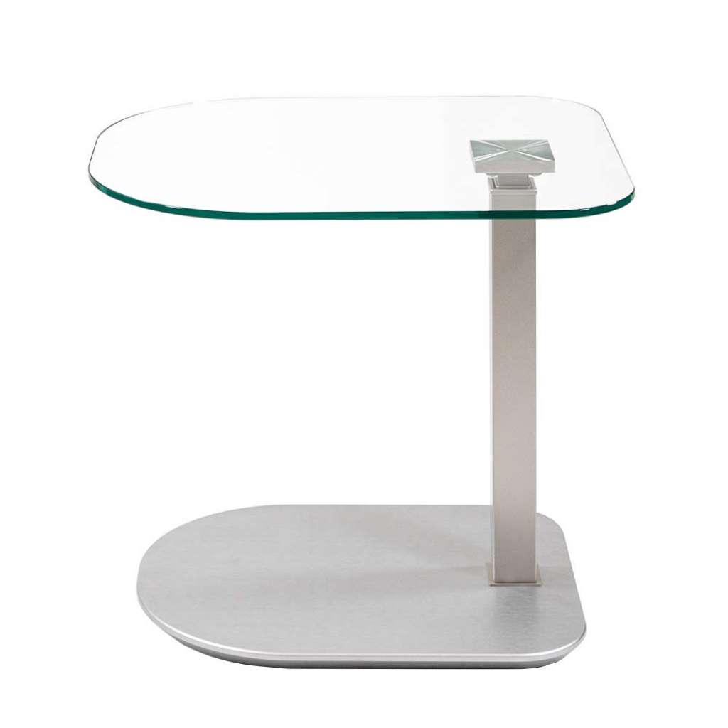 Glasbeistelltisch höhenverstellbar 60 cm breit