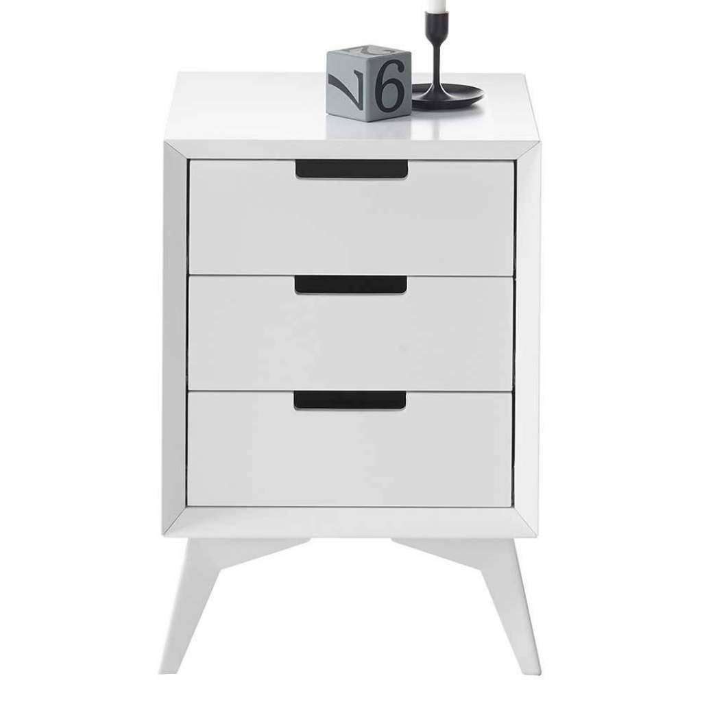 Schlafkommode in modernem Design Weiß lackiert