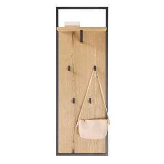 Wandgarderobe in modernem Design 4 Kleiderhaken 1 Hutablage