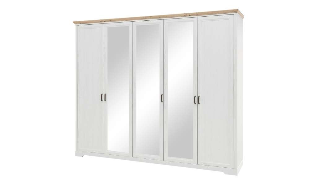 Drehtürenschrank  Varese ¦ weiß Schränke > Schranksysteme - Höffner