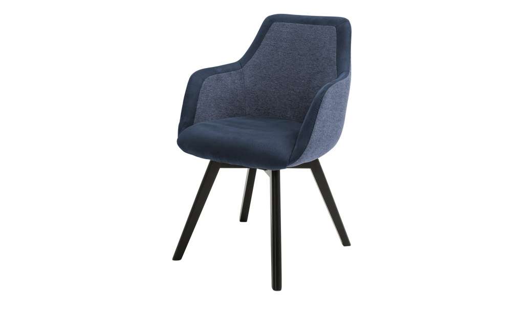 Dine + Mine Polsterstuhl  Corby ¦ blau Stühle > Esszimmerstühle > Esszimmerstühle mit Armlehnen - Höffner