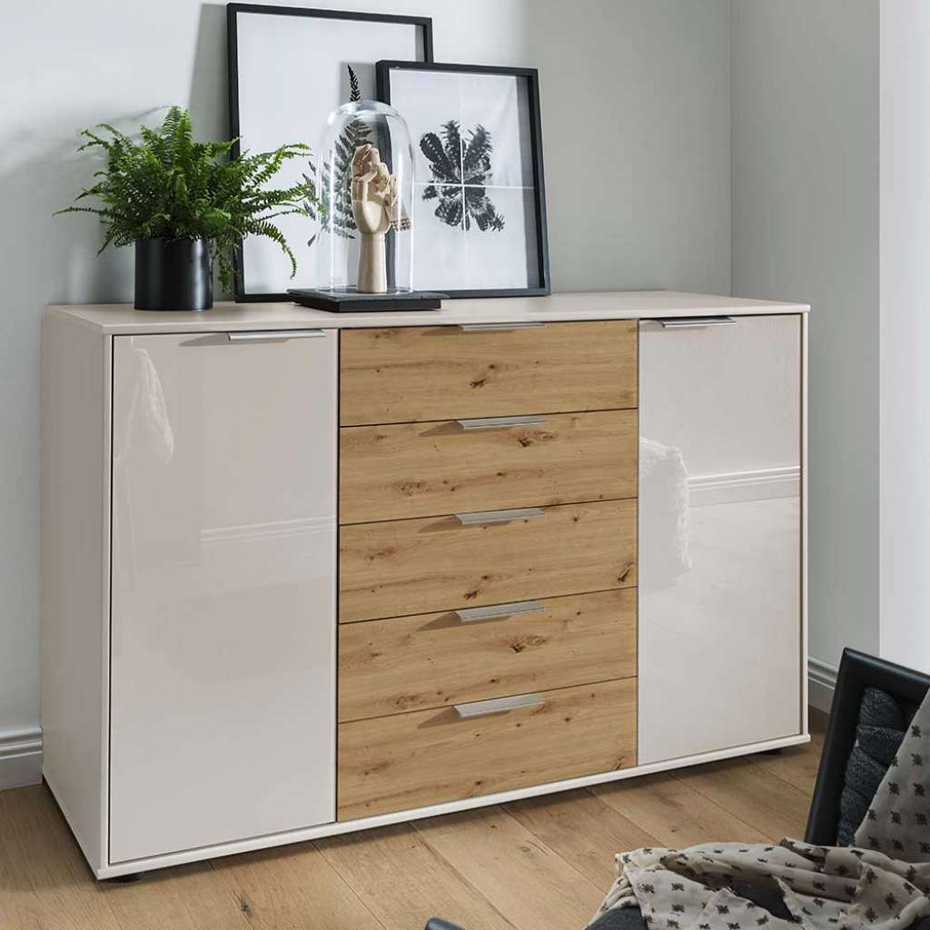 Esszimmersideboard mit fünf Schubladen Made in Germany