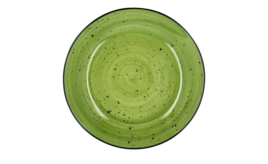 Peill+Putzler Suppenteller  Genua ¦ grün ¦ Porzellan Ø: 20 Geschirr > Teller - Höffner
