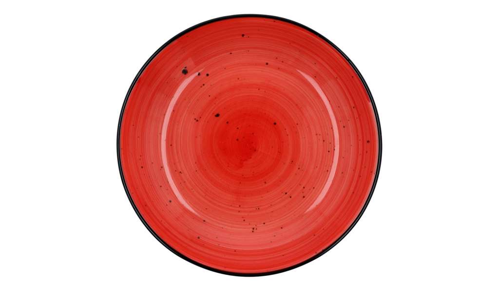 Peill+Putzler Suppenteller  Genua ¦ rot ¦ Porzellan Ø: 20 Geschirr > Teller - Höffner