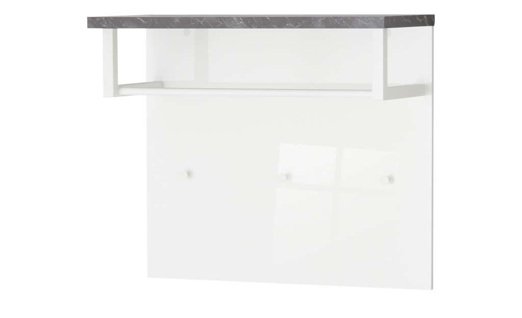 Garderobenpaneel  Siena ¦ weiß Garderoben & Kleiderstangen > Garderobenpaneele - Höffner