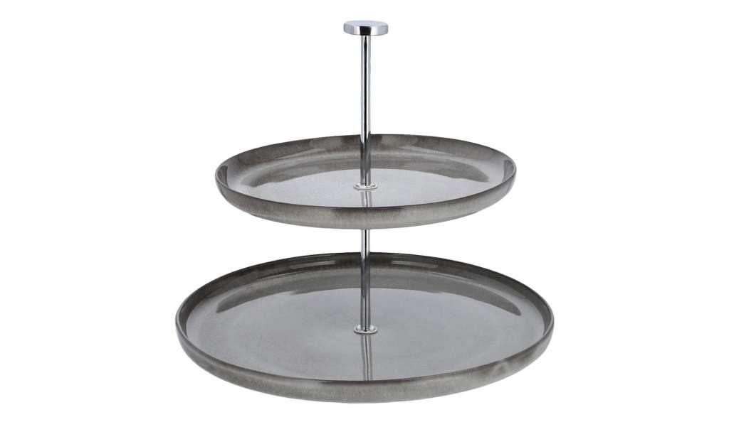 Peill+Putzler Etagere  Rimini ¦ grau Ø: 27 Geschirr > Etageren - Höffner