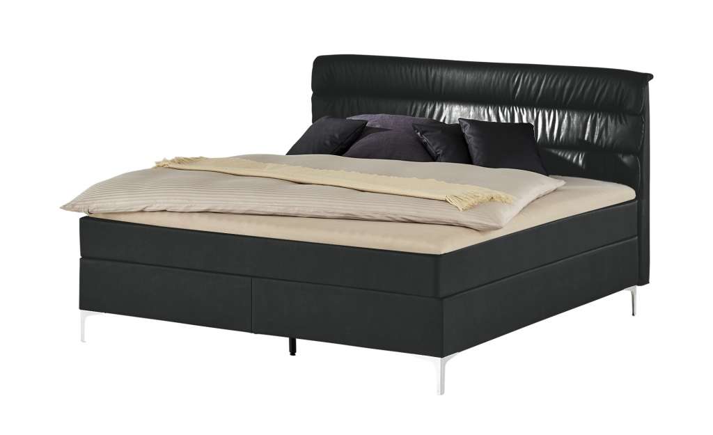 Boxspringbett  Lina ¦ schwarz Betten > Boxspringbetten > Boxspringbetten 180x200 - Höffner