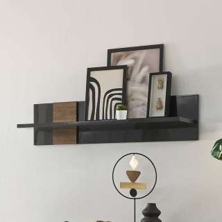 Modernes Wandboard in Dunkelgrau Eichefarben