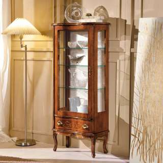 Esszimmer Vitrinenschrank in italienischem Design Blätter Rankenmuster