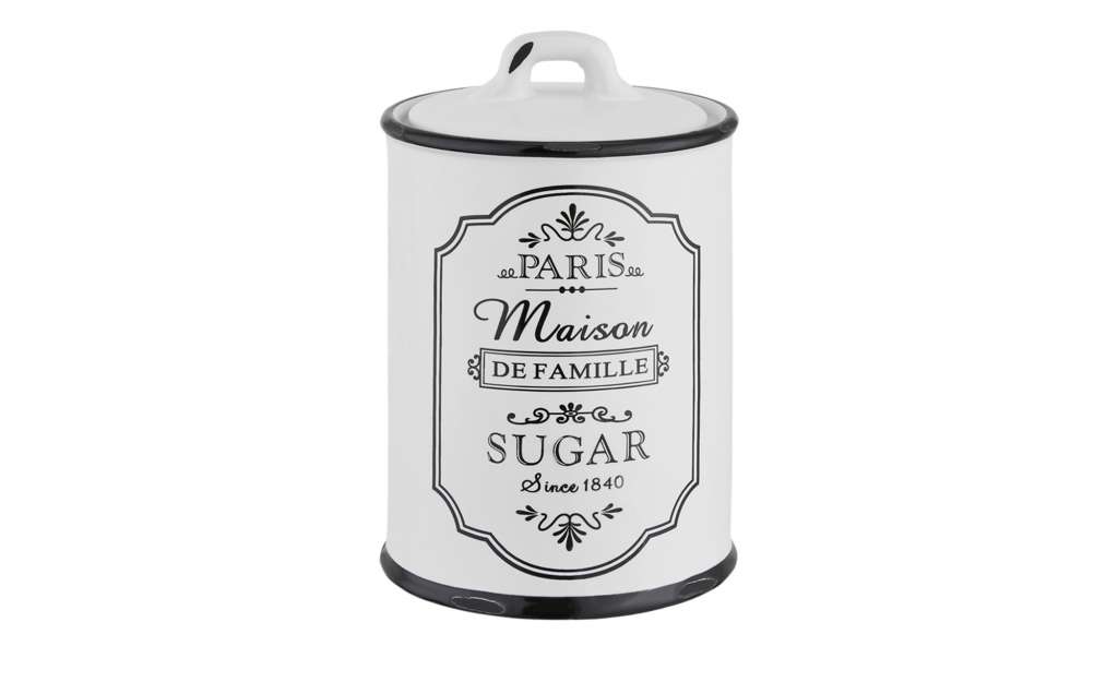 for friends Aufbewahrungsdose  Paris ¦ schwarz ¦ Steinzeug Ø: 10.4 Küchenzubehör & Helfer > Vorratsbehälter - Höffner