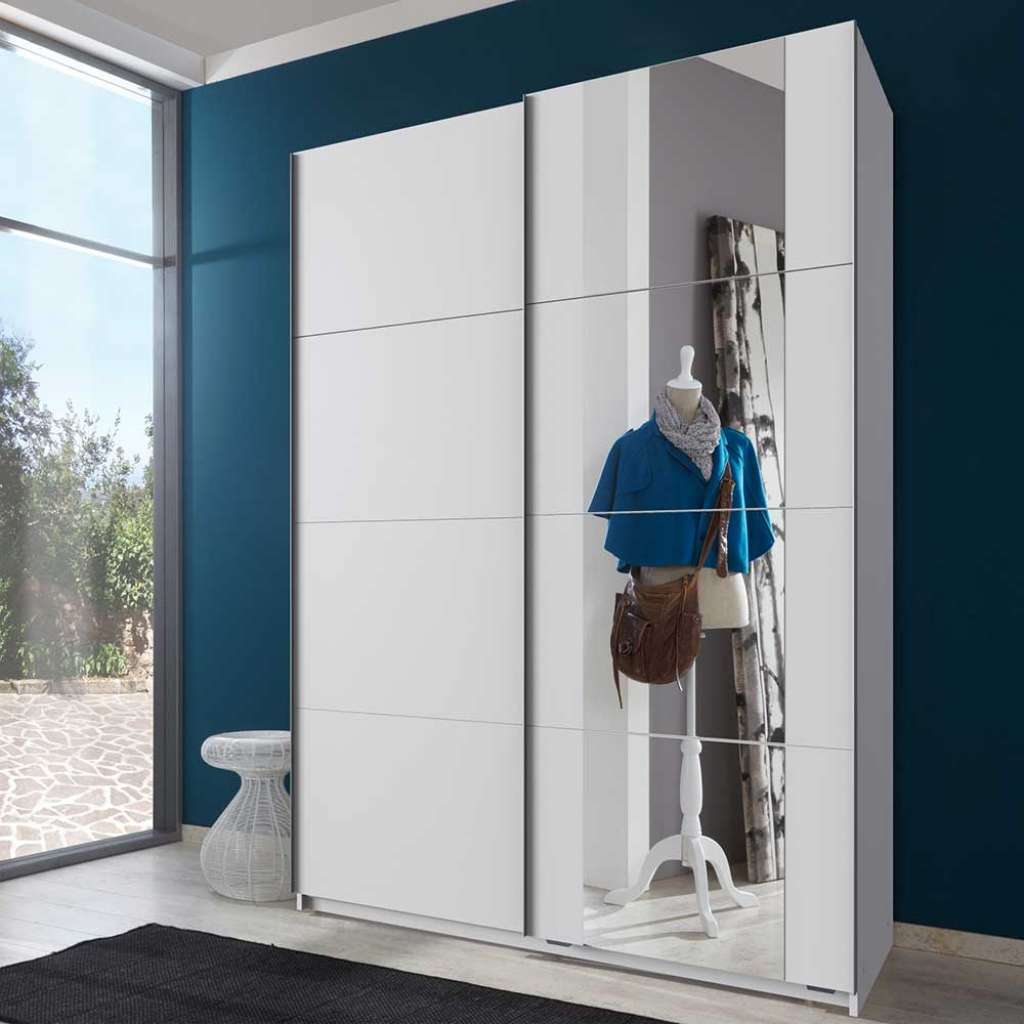 Kleiderschrank Jugendzimmer mit Schiebetüren Spiegel