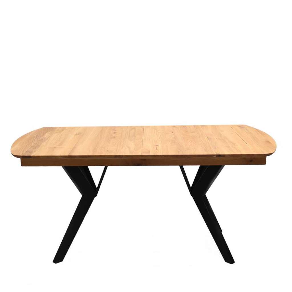 Mittelauszug Tisch in Eichefarben Schwarz