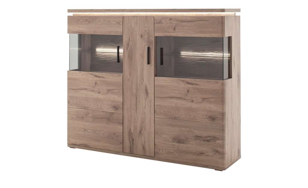 Highboard  Kataros ¦ holzfarben Kommoden & Sideboards > Highboards - Höffner